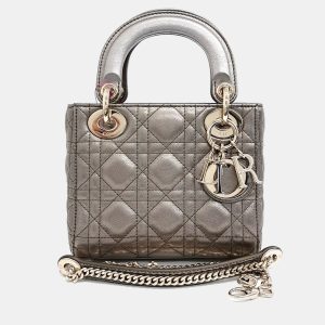 Dior Metallic Leather Lady Mini Bag, Satchels - Luxury Closet catalog