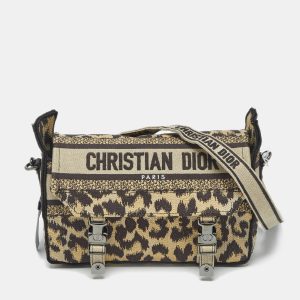 Dior Beige/Black Leopard Print Canvas Diorcamp Bag, Handbags - Luxury Closet catalog