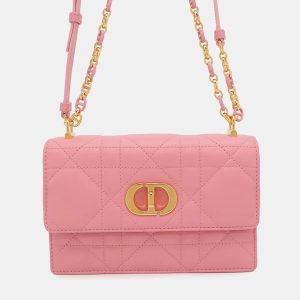 Dior Miss Caro Pink Leather Chain Shoulder Bag, Handbags - Luxury Closet catalog
