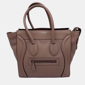 Celine Beige Leather Micro Luggage Tote Bag, Tote Handbags - Luxury Closet catalog