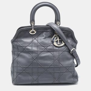 Dior Grey Cannage Leather Granville Tote, Tote Handbags - Luxury Closet catalog