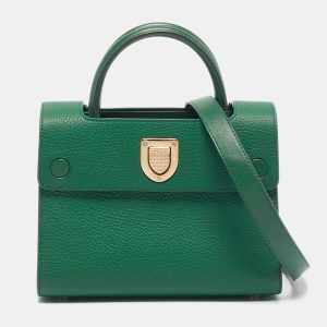 Dior Green Leather Small Diorever Top Handle Bag, Satchels - Luxury Closet catalog