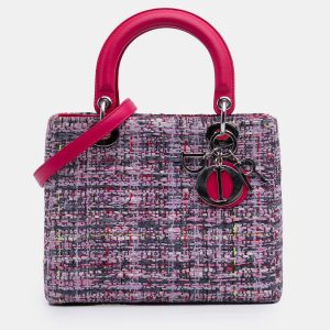 Dior Pink Medium Tweed Lady Dior, Satchels - Luxury Closet catalog