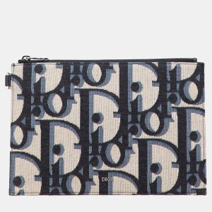 Dior Blue Oblique A5 Clutch, Clutches & Special Occasion Bags - Luxury Closet catalog