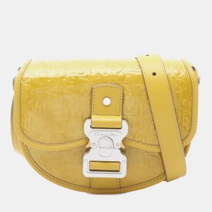 Dior Yellow Mini Oblique Patent Gallop Crossbody Bag, Shoulder Bags - Luxury Closet catalog