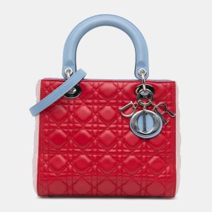 Dior Medium Tricolor Lambskin Cannage Lady Dior, Satchels - Luxury Closet catalog
