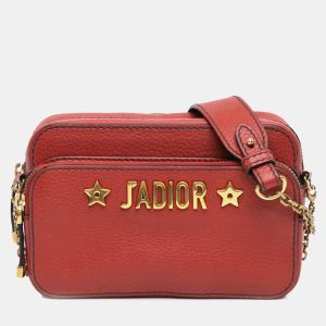 Dior Red Leather JAdior Camera Bag, Shoulder Bags - Luxury Closet catalog