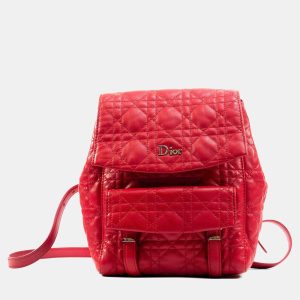 Dior Stardust Small Red Lambskin Quilted Cannage Backpack, Backpacks - Luxury Closet catalog
