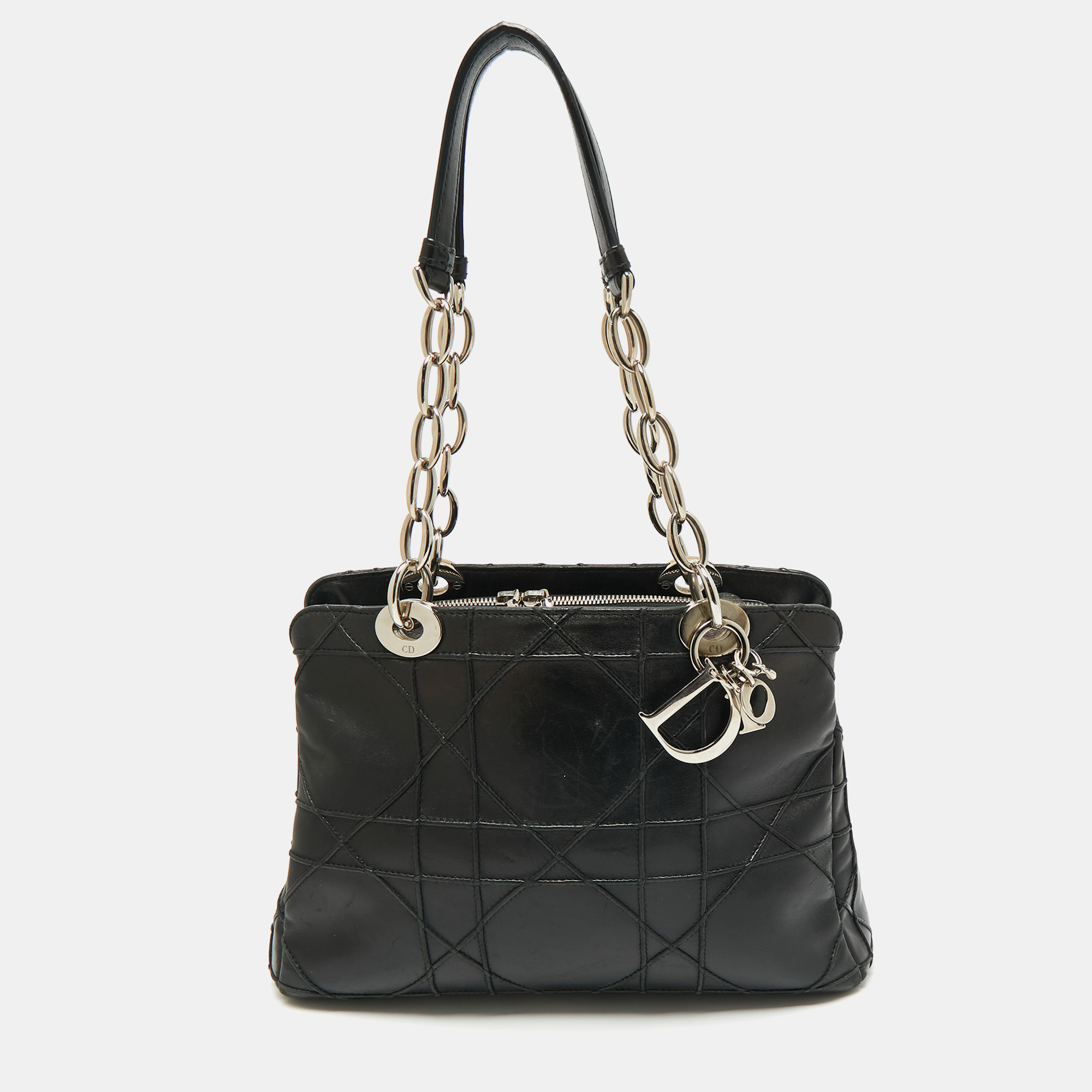 Dior Black Cannage Leather Soft Lady Dior Satchel, Satchels - Luxury Closet catalog