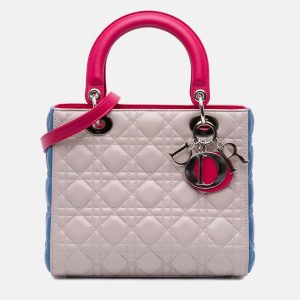 Dior Multicolor Medium Tricolor Lambskin Cannage Lady Dior, Satchels - Luxury Closet catalog