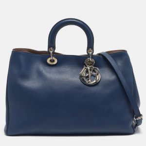 Dior Navy Blue Leather Extra Large Diorissimo Shopper Tote, Tote Handbags - Luxury Closet catalog