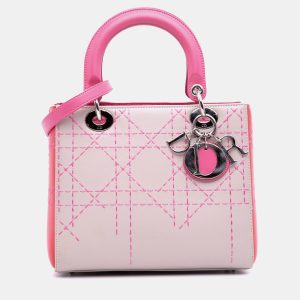 Dior Medium Tricolor Lambskin Macrocannage Stitched Lady Dior, Satchels - Luxury Closet catalog