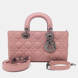 Dior Pink Leather Lady D-JOY Medium, Satchels - Luxury Closet catalog