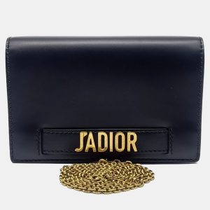 Dior Black Leather JaDior Mini Chain Crossbody Bag, Handbags - Luxury Closet catalog
