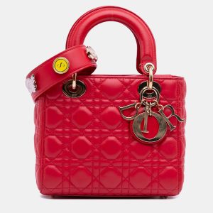 Dior Red Small Lambskin Cannage My ABCDior Lady Dior, Satchels - Luxury Closet catalog