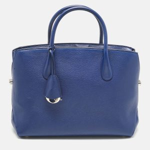 Dior Blue Leather Large Bar Tote, Tote Handbags - Luxury Closet catalog
