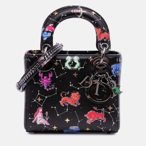 Dior Black Mini Calfskin Pixel Zodiac Lady Dior, Satchels - Luxury Closet catalog
