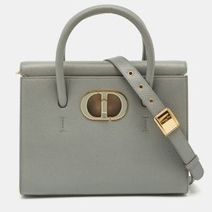 Dior Grey Leather Medium St Honor&eacute; Tote, Tote Handbags - Luxury Closet catalog