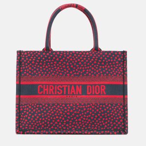 Dior  Pop Hearts I Love Paris Book Tote Red Medium Canvas Tote Bag, Tote Handbags - Luxury Closet catalog