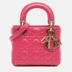 Dior Pink Mini Lambskin Cannage Lady Dior, Satchels - Luxury Closet catalog