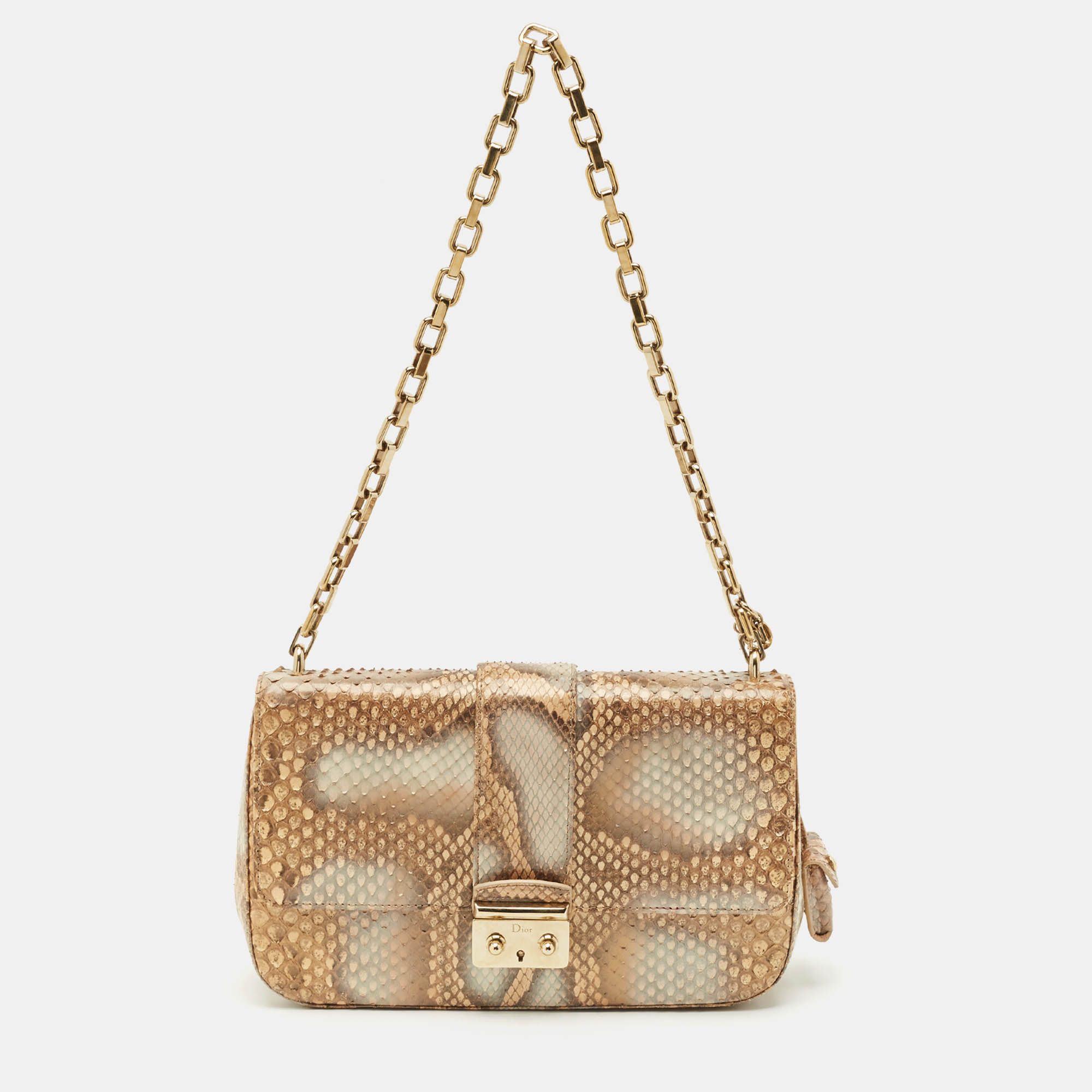 Dior Beige Python Medium Miss Dior Flap Bag, Shoulder Bags - Luxury Closet catalog