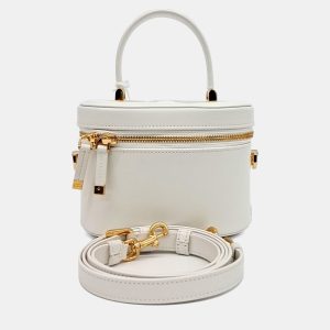 Dior White Leather CD Signature Small Vanity bag, Satchels - Luxury Closet catalog
