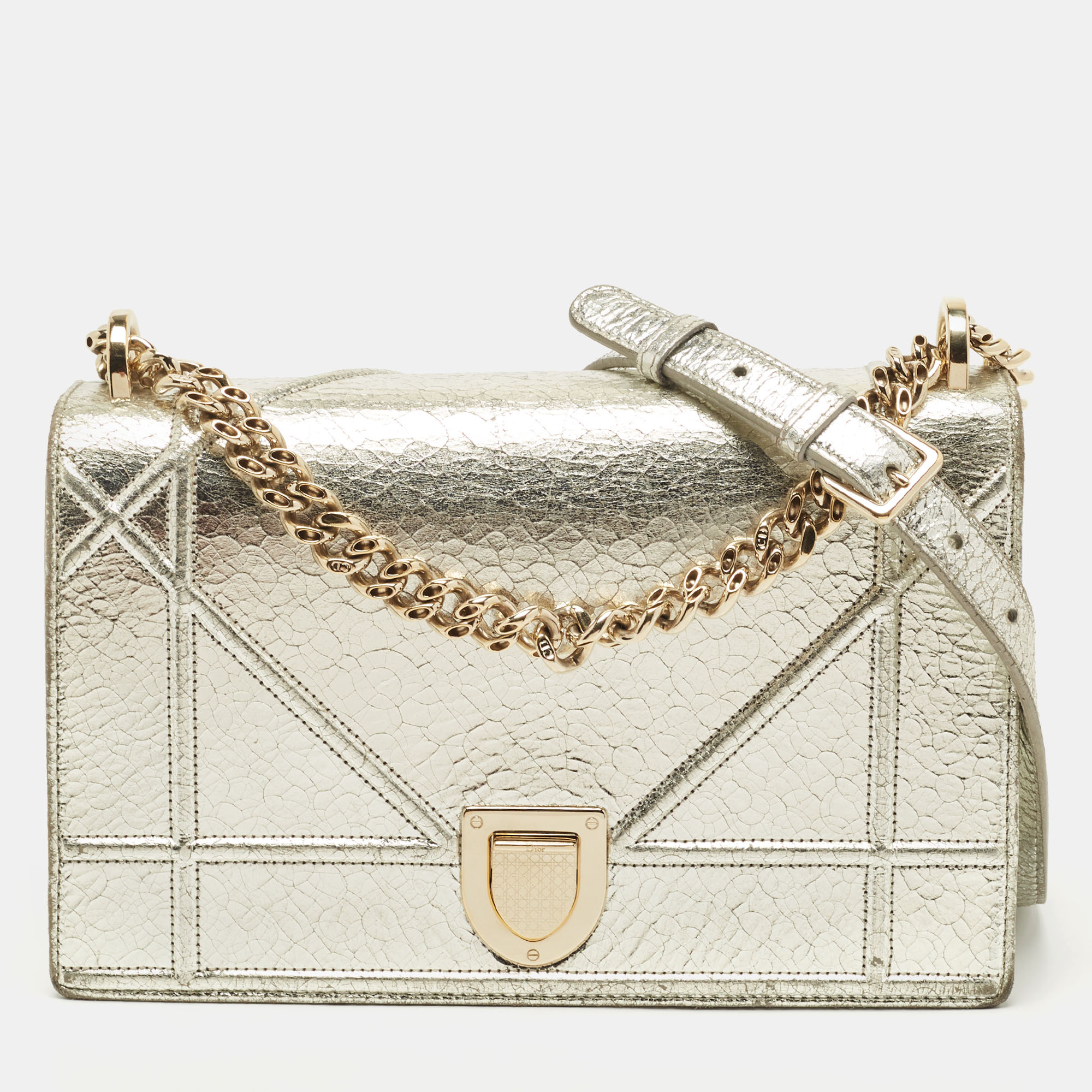 Dior Silver Leather Medium Diorama Flap Shoulder Bag, Shoulder Bags - Luxury Closet catalog