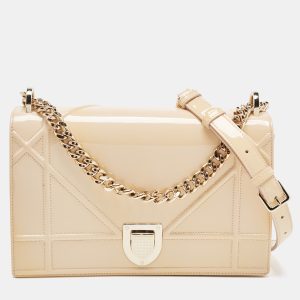 Dior Beige Patent Leather Medium Diorama Shoulder Bag, Shoulder Bags - Luxury Closet catalog