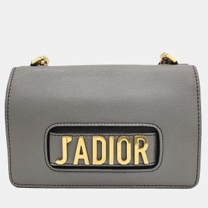 Christian Dior Grey Calfskin Medium J'adior Flap Bag, Shoulder Bags - Luxury Closet catalog