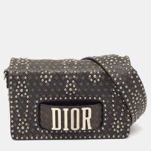 Dior Green/Black Studded Leather Medium Dio(r)evolution J'Adior Chain Bag, Shoulder Bags - Luxury Closet catalog