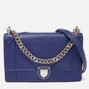 Dior Blue Leather Medium Diorama Flap Shoulder Bag, Shoulder Bags - Luxury Closet catalog