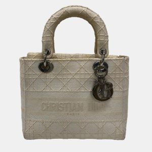 Dior Beige Canvas Lady D-Lite Medium Tote Bag, Tote Handbags - Luxury Closet catalog
