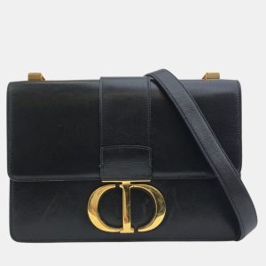 Dior Black Leather 30 Montaigne Shoulder Bag, Shoulder Bags - Luxury Closet catalog