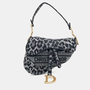 Dior Gray Fabric Saddle Bag, Shoulder Bags - Luxury Closet catalog