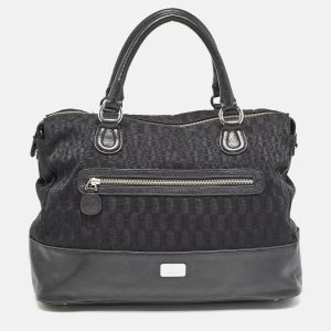 Aigner Black Monogram Canvas and Leather Front Pocket Tote, Tote Handbags - Luxury Closet catalog
