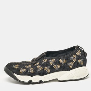 Dior Black Mesh Bee Embellished Fusion Slip On Sneakers Size 38.5, Athletic Shoes & Sneakers - Luxury Closet catalog