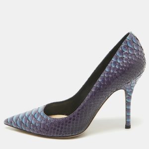 Dior Two Tone Python Leather Cherie Pumps Size 37, Pumps - Luxury Closet catalog