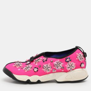 Dior Pink Mesh Embellished Fusion Slip On Sneakers Size 37, Athletic Shoes & Sneakers - Luxury Closet catalog