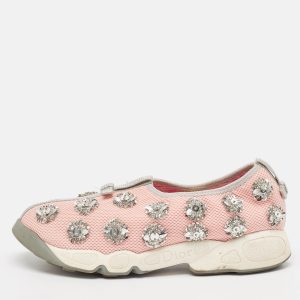 Dior Pink Embellished Mesh Fusion Sneakers Size 38.5, Athletic Shoes & Sneakers - Luxury Closet catalog