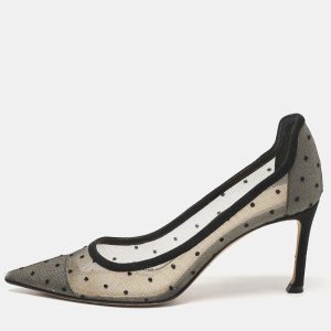 Dior Black/Beige Mesh Polka Dot D-Moi Pumps Size 35.5, Pumps - Luxury Closet catalog