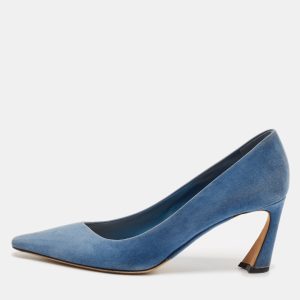 Dior Blue Suede Pointed Toe Ombre Heel Pumps Size 38.5, Pumps - Luxury Closet catalog