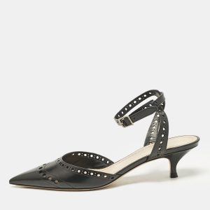 Dior Black Leather Pointed Toe Slingback Pumps Size 37, Pumps - Luxury Closet catalog