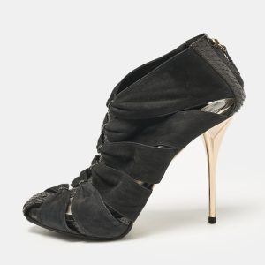 Dior Black Python and Nubuck Leather Caged Platform Sandals Size 38.5, Sandals - Luxury Closet catalog