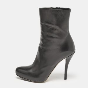 Dior Black Leather Zipped Ankle Length Boots Size 36, Boots - Luxury Closet catalog