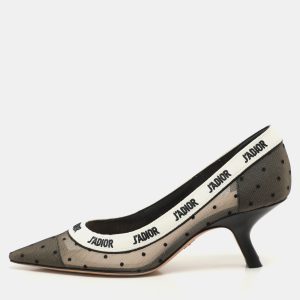 Dior Black/White Polka Dot Mesh and Fabric J'Adior Pumps Size 36.5, Pumps - Luxury Closet catalog