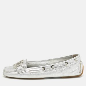 Dior Silver Leather CD Logo Loafers Size 37, Loafers & Slip-Ons - Luxury Closet catalog