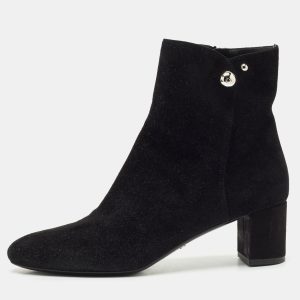 Dior Black Suede Zipped Ankle Length Boots Size 40, Boots - Luxury Closet catalog