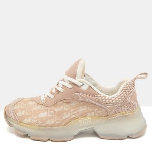 Dior Old Rose/White Oblique Leather and Rubber Vibe Sneakers Size 41, Athletic Shoes & Sneakers - Luxury Closet catalog