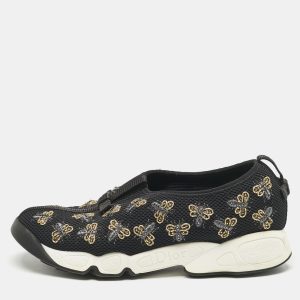 Dior Black Mesh Fusion Bee Embellished Slip On Sneakers Size 37.5, Athletic Shoes & Sneakers - Luxury Closet catalog