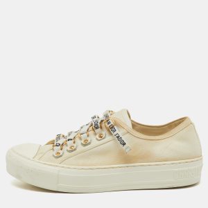 Dior Cream Canvas Walk'n'Dior Low Top Sneakers Size 36.5, Athletic Shoes & Sneakers - Luxury Closet catalog